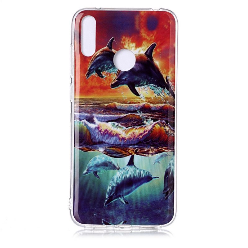 Hoesje Huawei Y7 2019 Dolfijnen In Het Wild