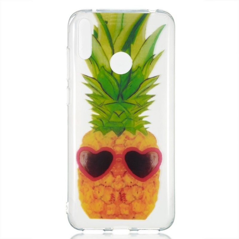 Hoesje Huawei Y7 2019 Telefoonhoesje Transparante Incognito Ananas