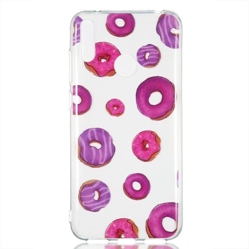 Hoesje Huawei Y7 2019 Transparante Donuts Waaier