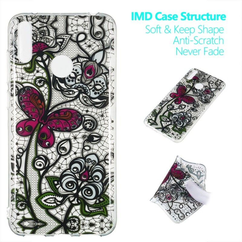 Hoesje Huawei Y7 2019 Vlinder En Kant
