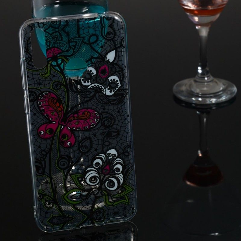 Hoesje Huawei Y7 2019 Vlinder En Kant