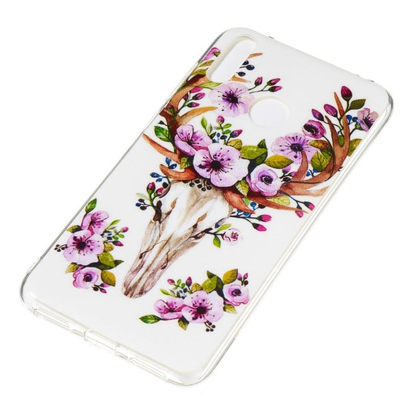 Hoesje voor Huawei Y7 2019 Fluorescerende Bloeiende Eland