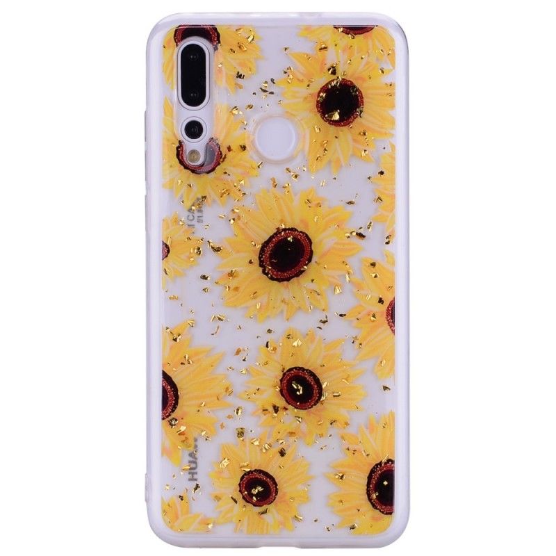 Hoesje voor Huawei Y7 2019 Meerdere Zonnebloemen