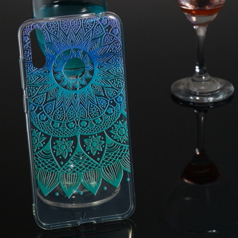 Hoesje voor Huawei Y7 2019 Transparant Gekleurde Mandala