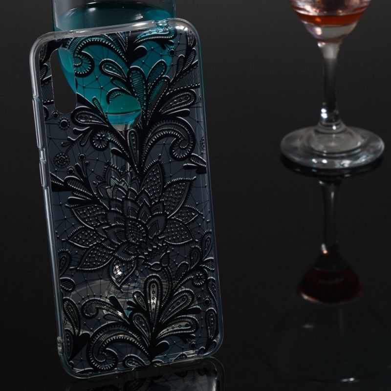 Hoesje voor Huawei Y7 2019 Zwart Kant