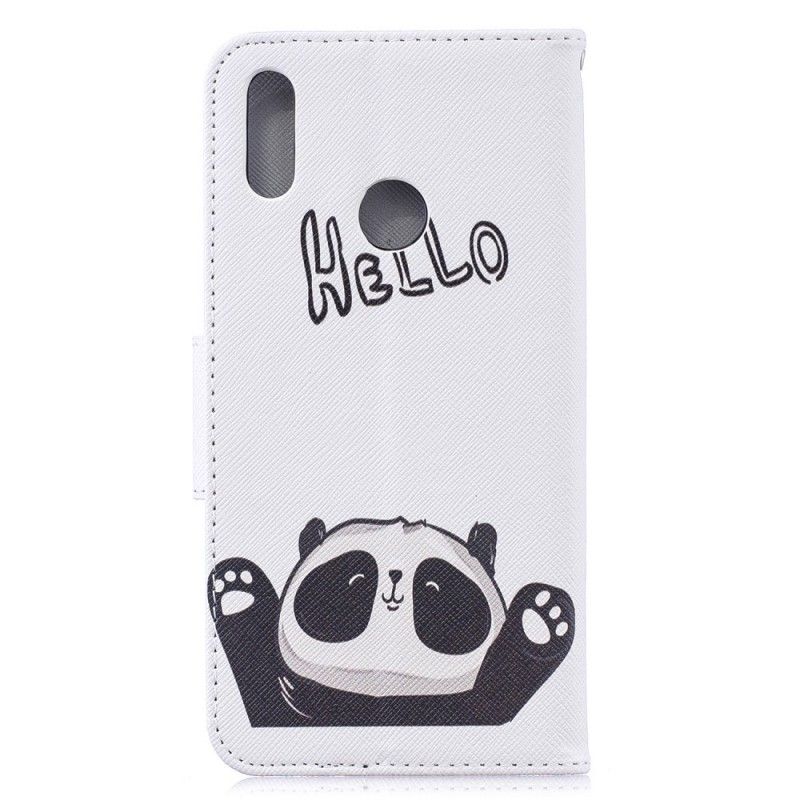 Leren Hoesje Huawei Y7 2019 Hallo Panda