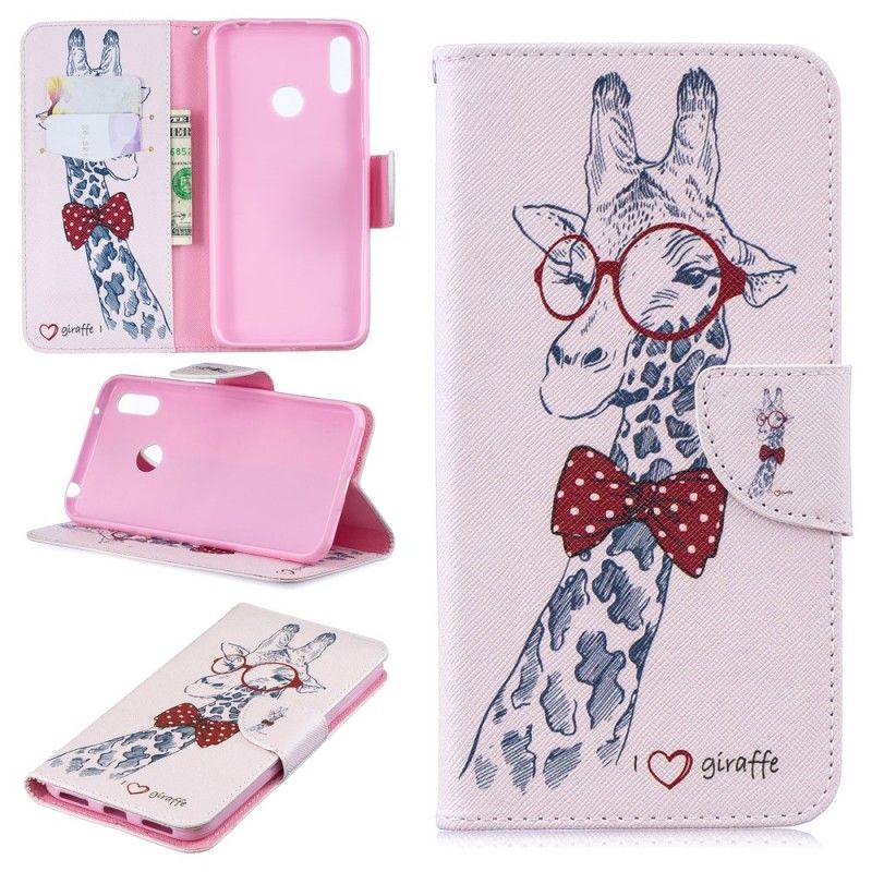 Leren Hoesje Huawei Y7 2019 Telefoonhoesje Nerdgiraf