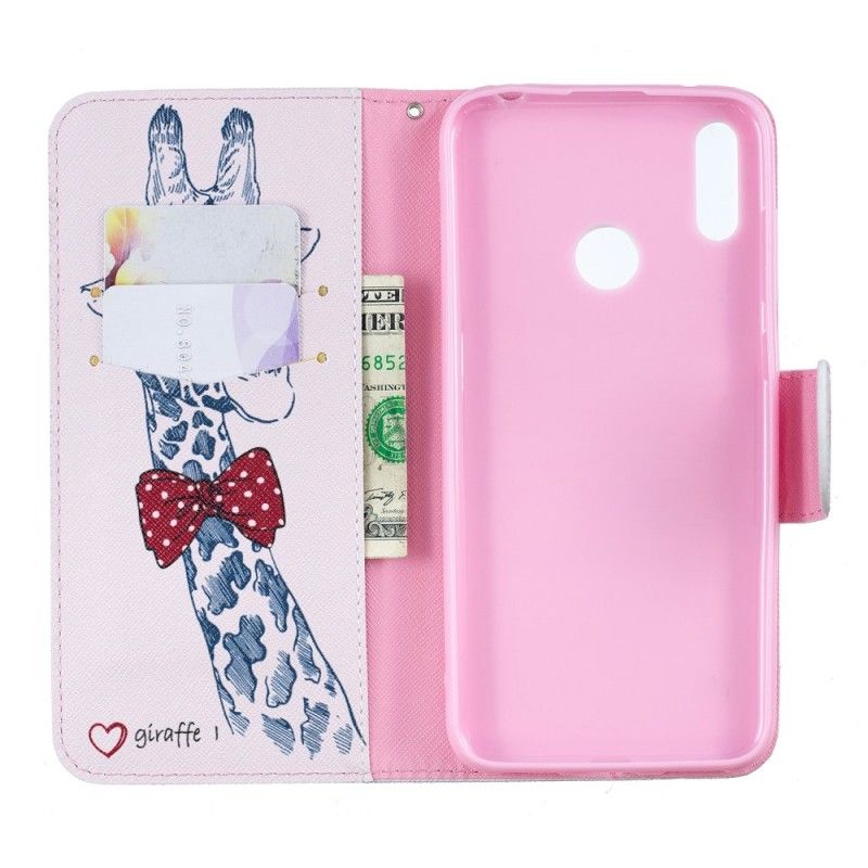 Leren Hoesje Huawei Y7 2019 Telefoonhoesje Nerdgiraf