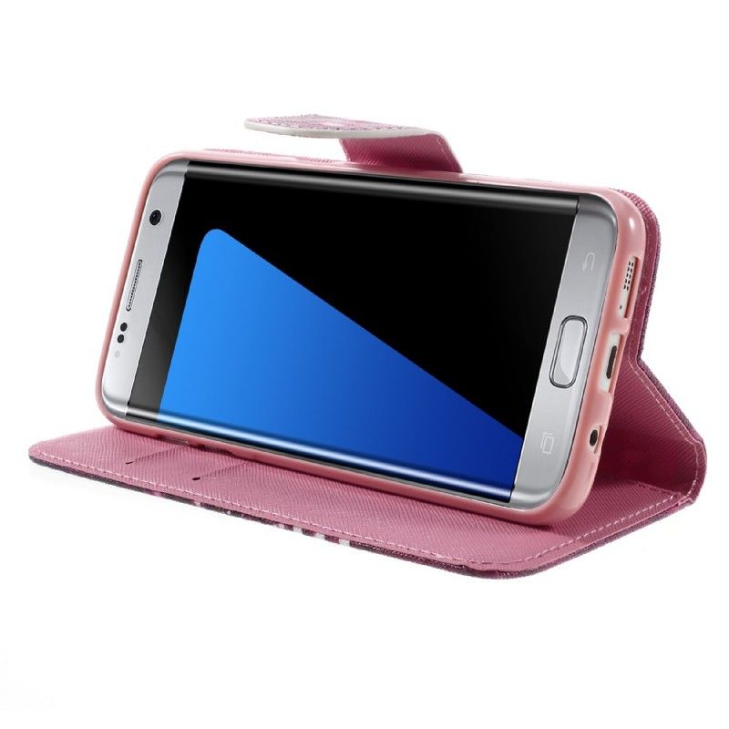 Bescherming Hoesje Samsung Galaxy S7 Edge Telefoonhoesje Blijf Kalm En Sprankelend