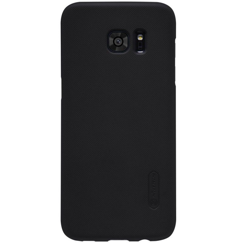 Case Hoesje Samsung Galaxy S7 Edge Bruin Zwart Telefoonhoesje Stijve Frosted Nillkin