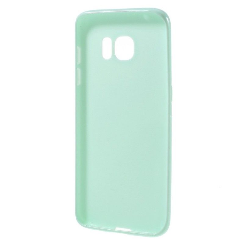 Hoesje Samsung Galaxy S7 Edge Wit Flitsende Siliconen