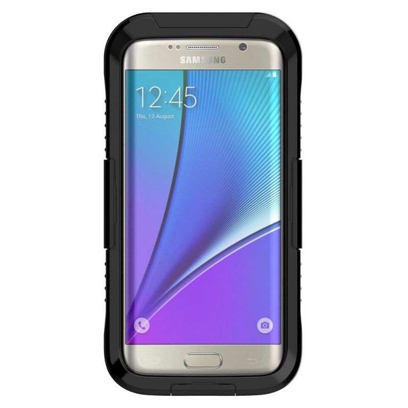 Hoesje voor Samsung Galaxy S7 Edge Wit Zwart Waterdicht