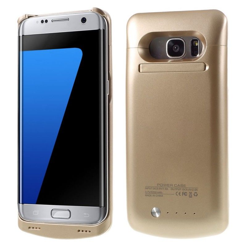 Shell Die Je Samsung Galaxy S7 Edge Rose Goud Telefoonhoesje Oplaadt