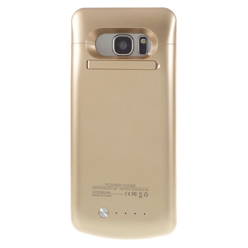 Shell Die Je Samsung Galaxy S7 Edge Rose Goud Telefoonhoesje Oplaadt