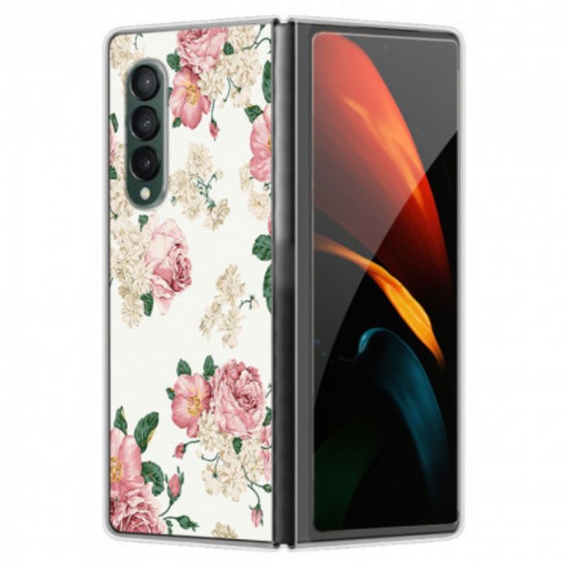 Case Hoesje Samsung Galaxy Z Fold 3 5g Telefoonhoesje Vrijheidsbloemen