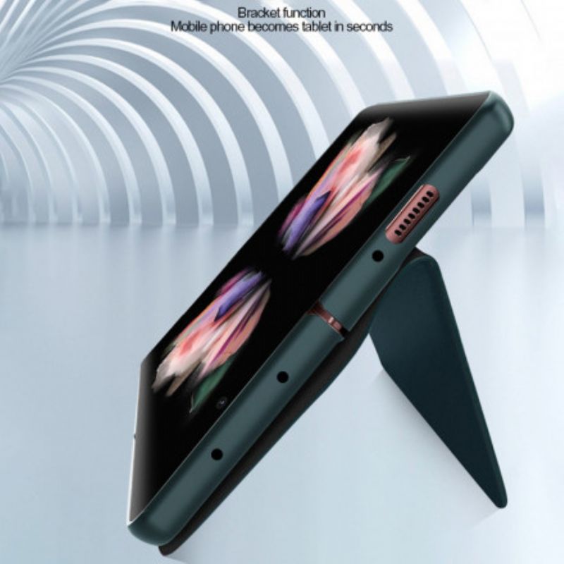 Folio-hoesje Samsung Galaxy Z Fold 3 5g Skin-touch Splitleer