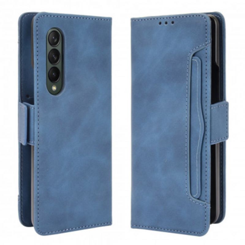 Folio-hoesje Samsung Galaxy Z Fold 3 5g Telefoonhoesje Eersteklas Multikaart