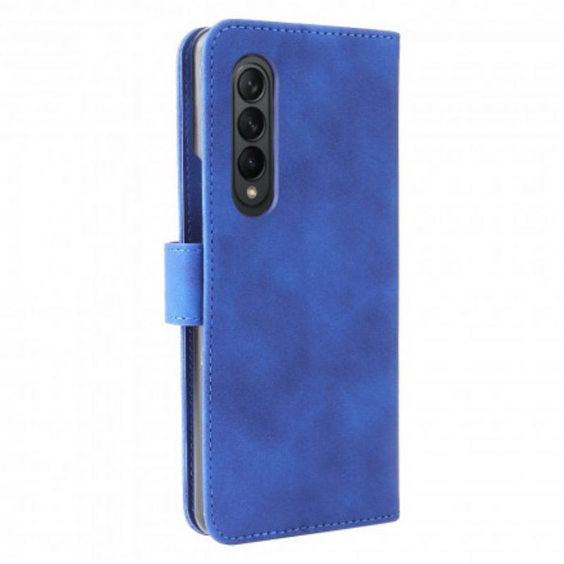 Folio-hoesje Samsung Galaxy Z Fold 3 5g Telefoonhoesje Huid-aanraking