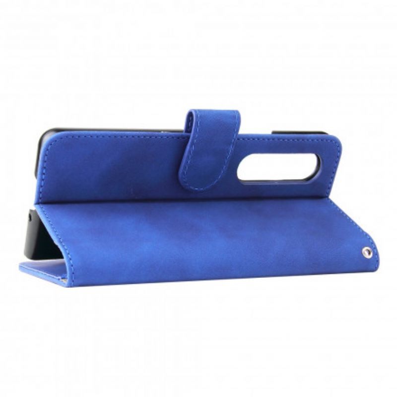 Folio-hoesje Samsung Galaxy Z Fold 3 5g Telefoonhoesje Huid-aanraking