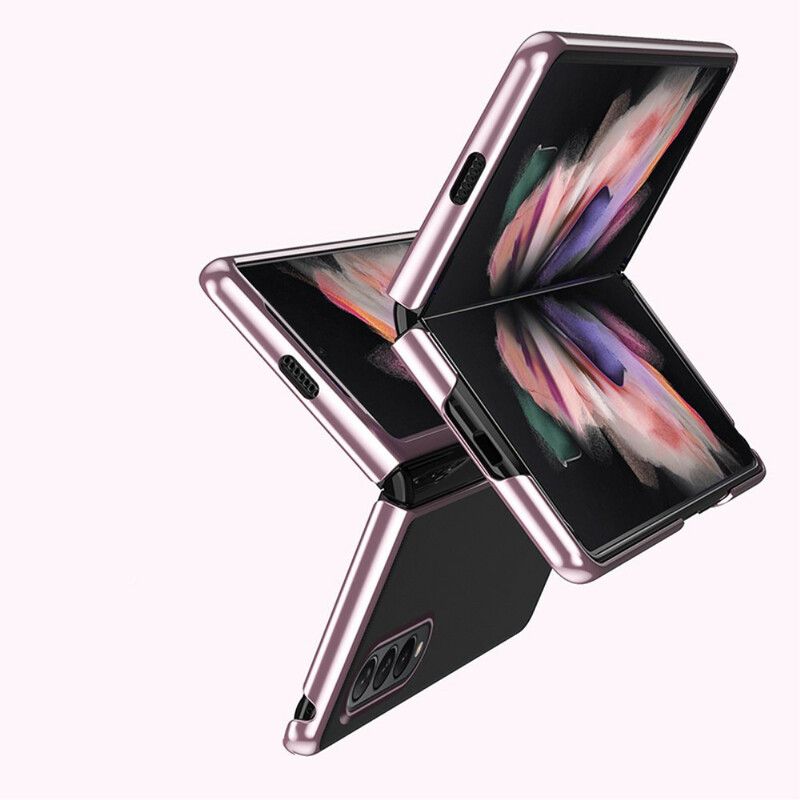 Hoesje Samsung Galaxy Z Fold 3 5g Heldere Metalen Stijl Randen