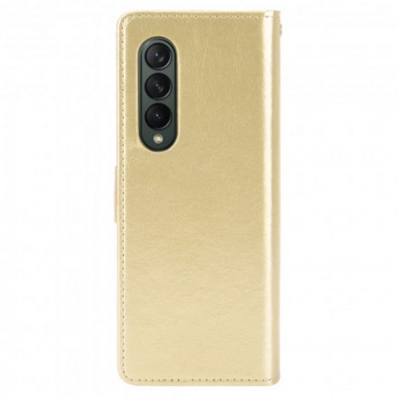 Leren Hoesje Voor Samsung Galaxy Z Fold 3 5g Flitsend Kunstleer