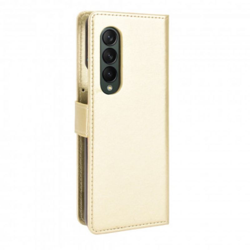 Leren Hoesje Voor Samsung Galaxy Z Fold 3 5g Flitsend Kunstleer