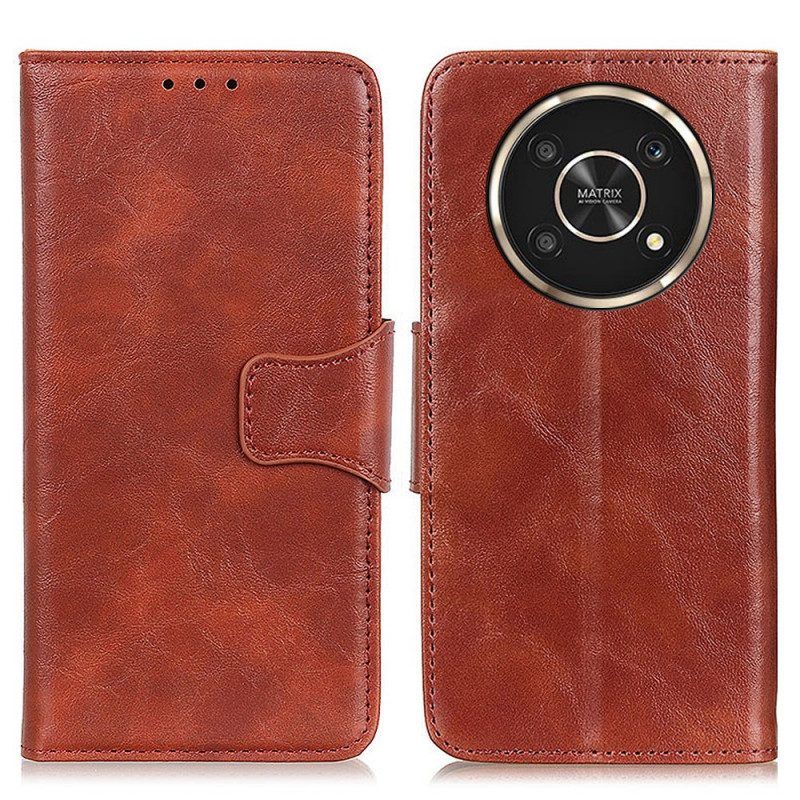 Folio-hoesje voor Honor Magic 4 Lite 5G Flip Case Getextureerde Magnetische Flap