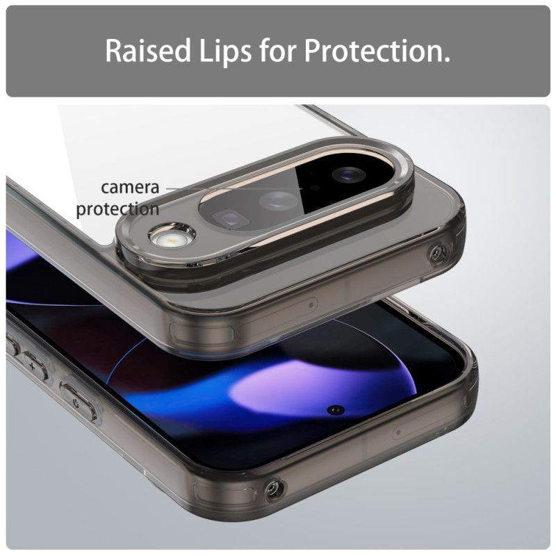 Case Hoesje Google Pixel 10 / 10 Pro Telefoonhoesje Transparant Met Metalen Rand