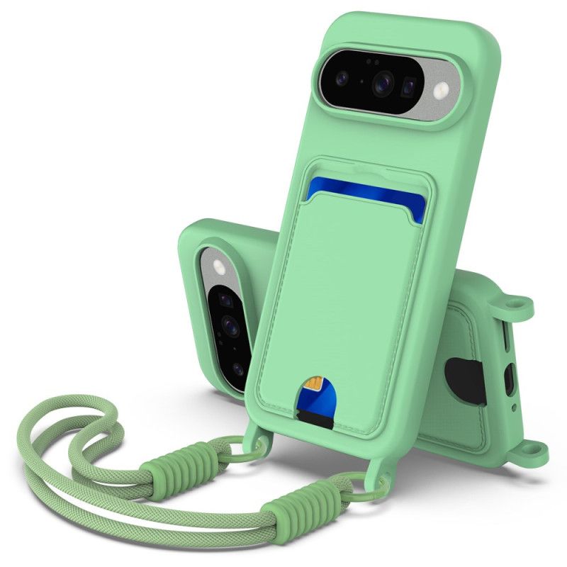 Cover Hoesje Google Pixel 10 / 10 Pro Telefoonhoesje Kaarthouder Met Koord