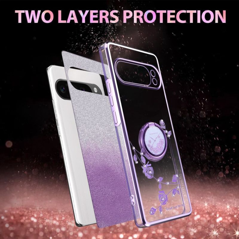 Cover Hoesje Google Pixel 10 / 10 Pro Telefoonhoesje Kadem Strass En Ringhouder