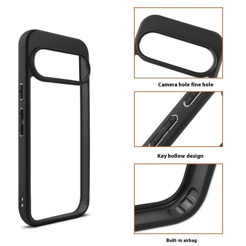 Cover Hoesje Google Pixel 10 / 10 Pro Telefoonhoesje Transparant Ontwerp Met Siliconen Rand