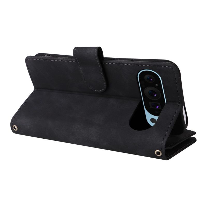 Flip Case Leren Google Pixel 10 / 10 Pro Portemonnee Met Rits