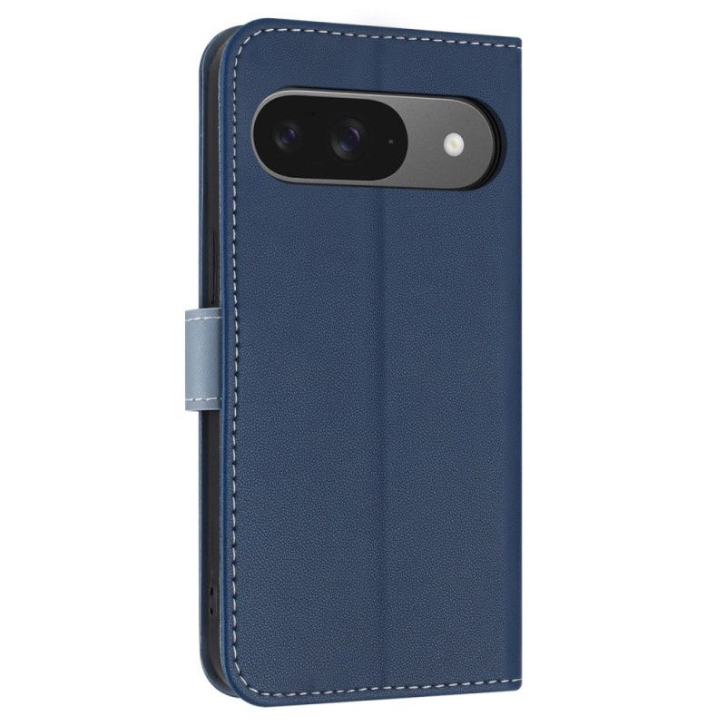 Flip Case Leren Google Pixel 10 / 10 Pro Tweekleurig Met Koord
