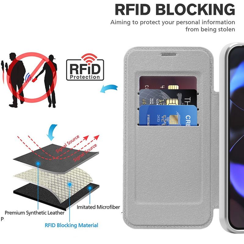 Folio-hoesje Google Pixel 10 / 10 Pro Magsafe-compatibel Gewatteerd Bescherming Hoesje