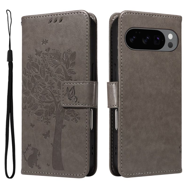 Folio-hoesje Google Pixel 10 / 10 Pro Telefoonhoesje Boom En Kat