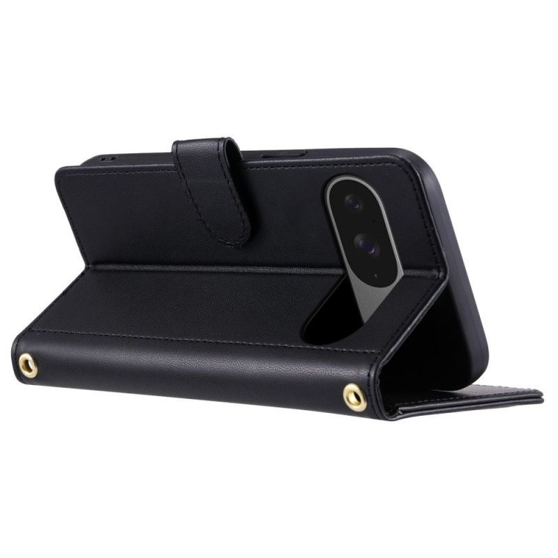 Folio-hoesje Google Pixel 10 / 10 Pro Telefoonhoesje Gewatteerd Met Bandjes