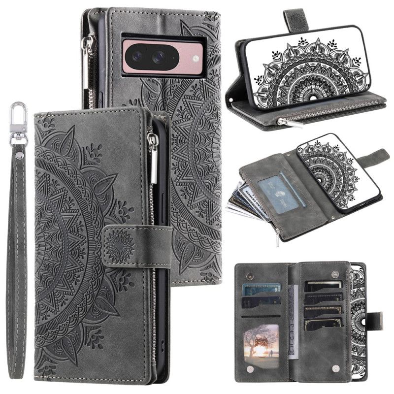 Folio-hoesje Google Pixel 10 / 10 Pro Telefoonhoesje Mandala Portemonnee Met Suède-effect