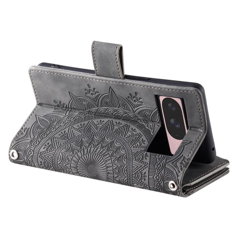 Folio-hoesje Google Pixel 10 / 10 Pro Telefoonhoesje Mandala Portemonnee Met Suède-effect