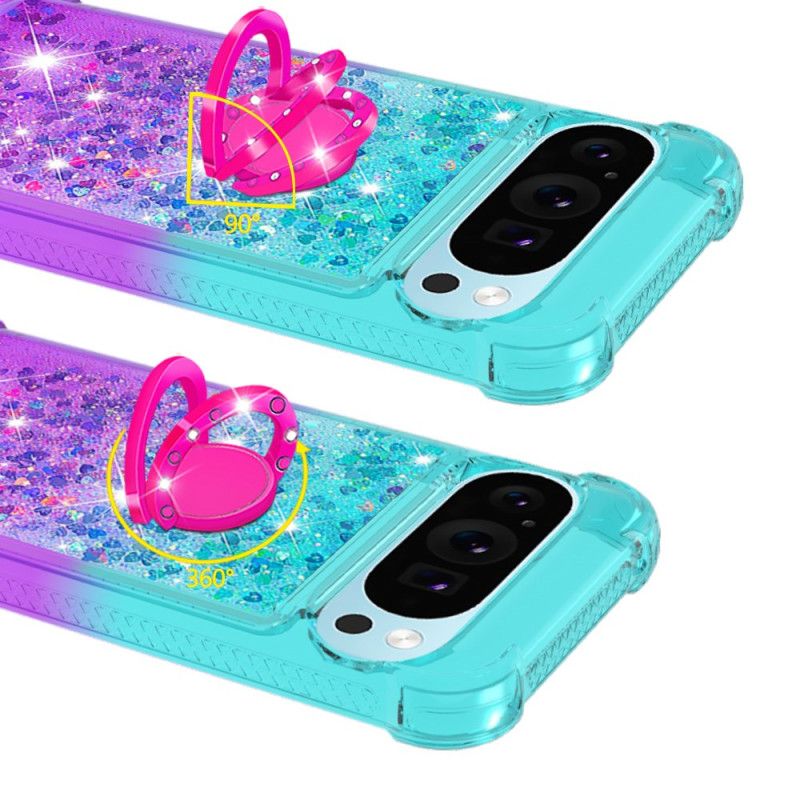 Google Pixel 10 / 10 Pro Glitter Gradient Met Ringhouder