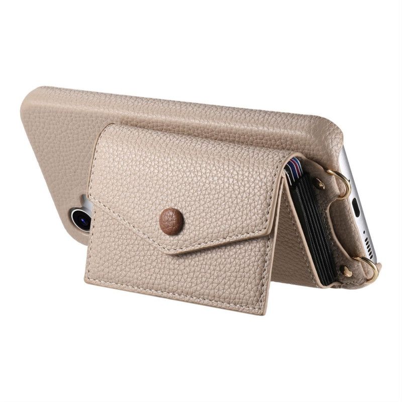 Hoesje Google Pixel 10 / 10 Pro 9 Spiegel Kaarthouder En Schouderband Bescherming Hoesje