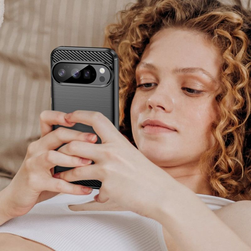Hoesje Google Pixel 10 / 10 Pro Geborsteld Koolstofvezel