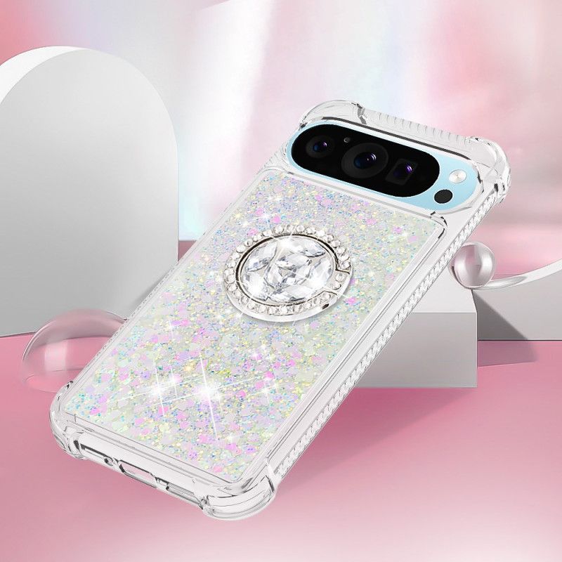 Hoesje Google Pixel 10 / 10 Pro Glitter Met Ringhouder