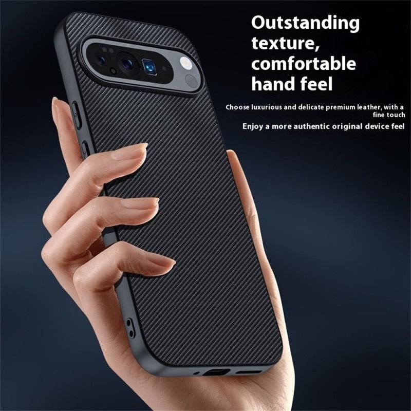 Hoesje Google Pixel 10 / 10 Pro Koolstofvezeltextuur Bescherming Hoesje