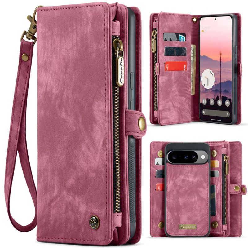 Leren Hoesje Google Pixel 10 / 10 Pro Afneembaar Etui En Polsbandje