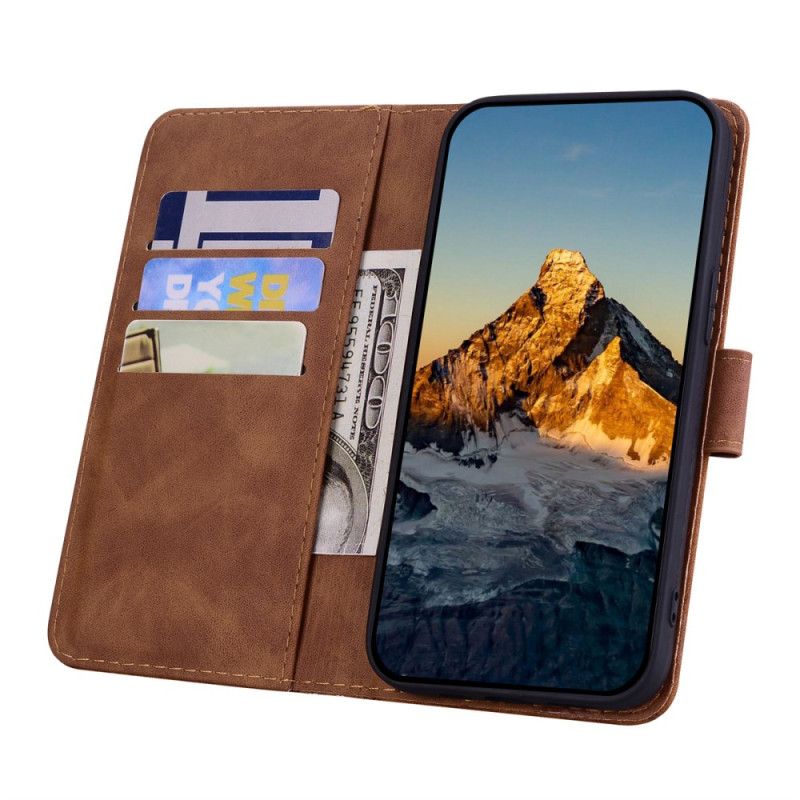 Leren Hoesje Google Pixel 10 / 10 Pro Bloemenprint