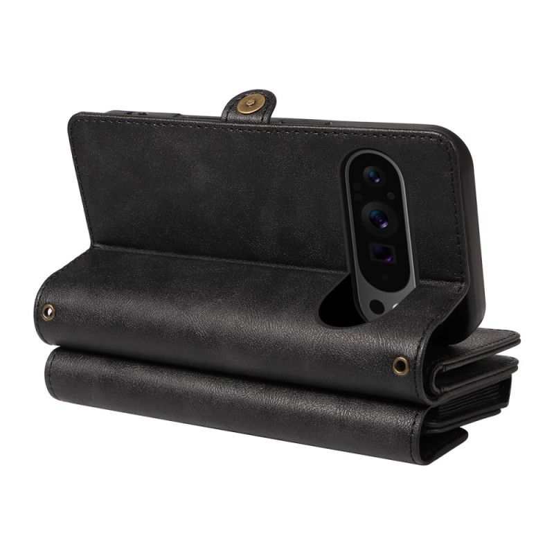 Leren Hoesje Voor Google Pixel 10 / 10 Pro Crossbody Portemonnee