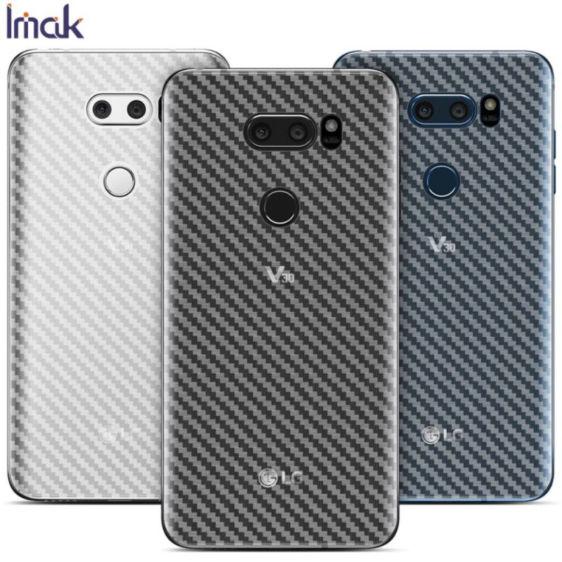 Achterbeschermfolie LG V30 Carbon Imak