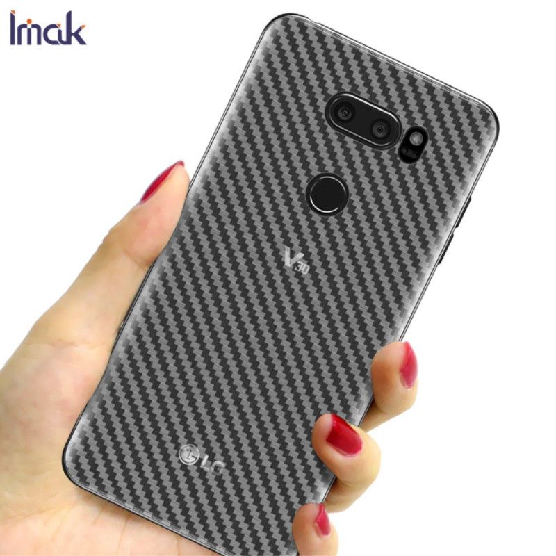 Achterbeschermfolie LG V30 Carbon Imak