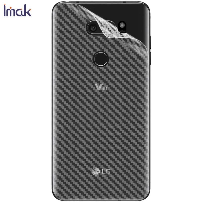 Achterbeschermfolie LG V30 Carbon Imak