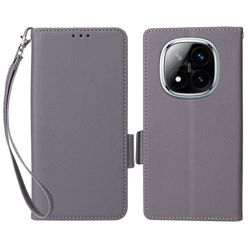 Flip Case Leren Xiaomi Redmi Note 14 Pro 5g Gestructureerd Bandoppervlak